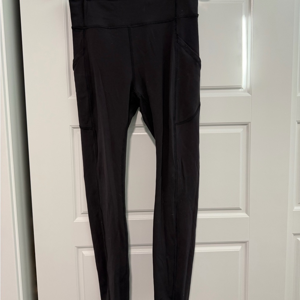 Lulu Lemon Women's Black High-Waisted Leggings